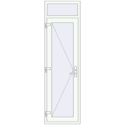 Drzwi wewnętrzne 670x2300 mm REHAU BASE 60 TERRACE (Т94) RAL 9016 Traffic white dwustronny Drzwi wewnętrzne 670x2300 mm REHAU BASE 60 TERRACE (Т94) RAL 9016 Traffic white dwustronny