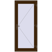 Internal doors 890x2000 mm REHAU BASE 60 (Z74) DARK_OAK two-sided