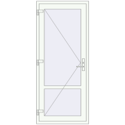 Internal doors 860x2015 mm REHAU BASE 60 (Z74) RAL 9016 Traffic white two-sided Internal doors 860x2015 mm REHAU BASE 60 (Z74) RAL 9016 Traffic white two-sided