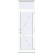 Internal doors 830x2500 mm REHAU BASE 60 (Z74) RAL 9016 Traffic white two-sided Internal doors 830x2500 mm REHAU BASE 60 (Z74) RAL 9016 Traffic white two-sided