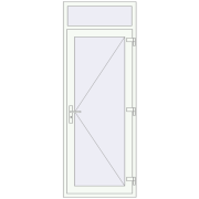 Drzwi wewnętrzne 840x2250 mm REHAU BASE 60 TERRACE (Т94) RAL 9016 Traffic white dwustronny Drzwi wewnętrzne 840x2250 mm REHAU BASE 60 TERRACE (Т94) RAL 9016 Traffic white dwustronny