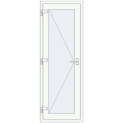 Drzwi wewnętrzne 740x1900 mm REHAU BASE 60 (Z74) RAL 9016 Traffic white dwustronny Drzwi wewnętrzne 740x1900 mm REHAU BASE 60 (Z74) RAL 9016 Traffic white dwustronny