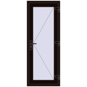 REHAU BASE 60 TERRACE (Т94) 700x1800 mm BLACK_BROWN two-sided
