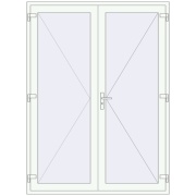 REHAU OPTIMUM 70 (Z74) 1700x2300 mm RAL 9016 Traffic white two-sided