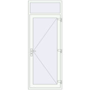 Internal doors 900x2350 mm REHAU BASE 60 TERRACE (Т94) RAL 9016 Traffic white two-sided Internal doors 900x2350 mm REHAU BASE 60 TERRACE (Т94) RAL 9016 Traffic white two-sided