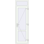 Internal doors 700x2340 mm REHAU BASE 60 TERRACE (Т94) RAL 9016 Traffic white two-sided Internal doors 700x2340 mm REHAU BASE 60 TERRACE (Т94) RAL 9016 Traffic white two-sided