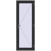 REHAU BASE 60 TERRACE (Т94) 850x2300 mm ANTHRACITE_GREY_GLATT dwustronny