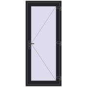 Drzwi wewnętrzne 900x2010 mm REHAU BASE 60 (Z74) BLACK_ULTI-MATT dwustronny Drzwi wewnętrzne 900x2010 mm REHAU BASE 60 (Z74) BLACK_ULTI-MATT dwustronny