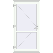 Internal doors 1000x1900 mm REHAU BASE 60 TERRACE (Т94) RAL 9016 Traffic white two-sided Internal doors 1000x1900 mm REHAU BASE 60 TERRACE (Т94) RAL 9016 Traffic white two-sided