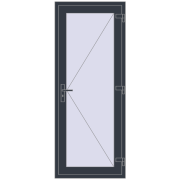 Internal doors 844x1970 mm REHAU BASE 60 (Z74) ANTHRACITE_GREY_STRUKTURAL two-sided Internal doors 844x1970 mm REHAU BASE 60 (Z74) ANTHRACITE_GREY_STRUKTURAL two-sided