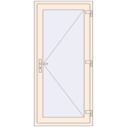REHAU BASE 60 (Z74) 880x1880 mm CREAME_WHITE_50L-2 two-sided