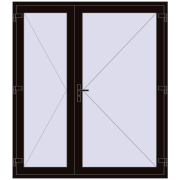 Drzwi wewnętrzne 1800x2050 mm REHAU BASE 60 TERRACE (Т94) BLACK_BROWN dwustronny Drzwi wewnętrzne 1800x2050 mm REHAU BASE 60 TERRACE (Т94) BLACK_BROWN dwustronny