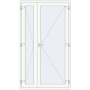 Drzwi wewnętrzne 1285x2265 mm REHAU BASE 60 (Z74) RAL 9016 Traffic white dwustronny Drzwi wewnętrzne 1285x2265 mm REHAU BASE 60 (Z74) RAL 9016 Traffic white dwustronny
