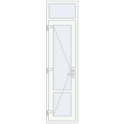 Drzwi wewnętrzne 600x2300 mm REHAU BASE 60 TERRACE (Т94) RAL 9016 Traffic white dwustronny Drzwi wewnętrzne 600x2300 mm REHAU BASE 60 TERRACE (Т94) RAL 9016 Traffic white dwustronny