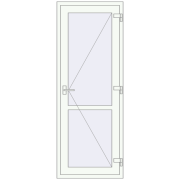 Internal doors 750x2050 mm REHAU BASE 60 (Z74) RAL 9016 Traffic white two-sided Internal doors 750x2050 mm REHAU BASE 60 (Z74) RAL 9016 Traffic white two-sided