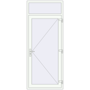 Internal doors 970x2370 mm REHAU BASE 60 (Z74) RAL 9016 Traffic white two-sided Internal doors 970x2370 mm REHAU BASE 60 (Z74) RAL 9016 Traffic white two-sided