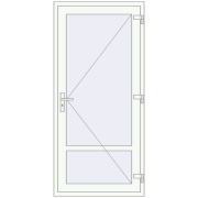 Drzwi wewnętrzne 945x2030 mm REHAU BASE 60 (Z74) RAL 9016 Traffic white dwustronny Drzwi wewnętrzne 945x2030 mm REHAU BASE 60 (Z74) RAL 9016 Traffic white dwustronny