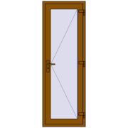 REHAU BASE 60 TERRACE (Т94) 700x2050 mm GOLDEN OAK two-sided