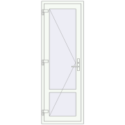 Drzwi wewnętrzne 705x2050 mm REHAU BASE 60 TERRACE (Т94) RAL 9016 Traffic white dwustronny Drzwi wewnętrzne 705x2050 mm REHAU BASE 60 TERRACE (Т94) RAL 9016 Traffic white dwustronny