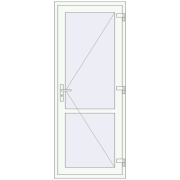Internal doors 850x2100 mm REHAU BASE 60 (Z74) RAL 9016 Traffic white two-sided Internal doors 850x2100 mm REHAU BASE 60 (Z74) RAL 9016 Traffic white two-sided