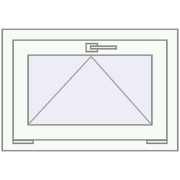 REHAU OPTIMUM EURO-DESIGN 70 650x450 mm GOLDEN OAK external