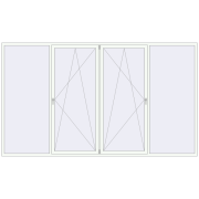 Okna skrzydłowe 3800x2200 mm KORSA BRILLANT DESIGN