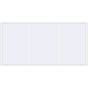 REHAU OPTIMUM EURO-DESIGN 70 3600x1800 mm RAL 9016 Traffic white two-sided