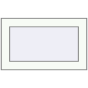 REHAU BRILLANT DESIGN 500x300 mm RAL 9016 Traffic white two-sided