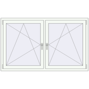 REHAU OPTIMUM EURO-DESIGN 70 1650x1000 mm ANTHRACITE_GREY_STRUKTURAL external
