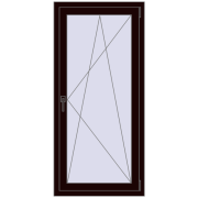 REHAU OPTIMUM EURO-DESIGN 70 700x1500 mm CHOCOLATE_BROWN two-sided