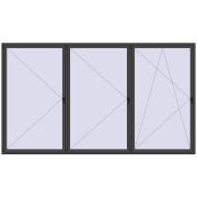 REHAU BRILLANT DESIGN 4000x2300 mm BASALT_GREY two-sided