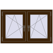 Okna skrzydłowe 1065x680 mm REHAU ENERGY-SAVING SYNEGO MD DARK_OAK dwustronny Okna skrzydłowe 1065x680 mm REHAU ENERGY-SAVING SYNEGO MD DARK_OAK dwustronny