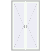 REHAU OPTIMUM EURO-DESIGN 70 1210x2160 mm ANTHRACITE_GREY_STRUKTURAL external