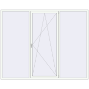 Okna skrzydłowe 2800x2200 mm REHAU OPTIMUM EURO-DESIGN 70 RAL 9016 Traffic white dwustronny