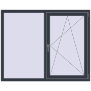 Okna skrzydłowe 1450x1200 mm CLASICTHERM 70 ANTHRACITE_GREY_STRUKTURAL dwustronny Okna skrzydłowe 1450x1200 mm CLASICTHERM 70 ANTHRACITE_GREY_STRUKTURAL dwustronny