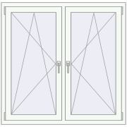 REHAU ENERGY-SAVING SYNEGO MD 1320x1235 mm GOLDEN OAK zewnętrzny