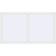 REHAU BRILLANT DESIGN 2100x1150 mm RAL 9016 Traffic white two-sided