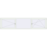 ALU STANDARD 72 3274x800 mm RAL 9016 Traffic white two-sided