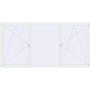 REHAU OPTIMUM EURO-DESIGN 70 4000x2000 mm RAL 9016 Traffic white two-sided