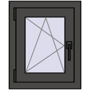 EPSILON OPTIMA 500x560 mm BASALT_GREY dwustronny