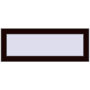 REHAU OPTIMUM EURO-DESIGN 70 800x300 mm CHOCOLATE_BROWN two-sided