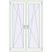 Okna skrzydłowe 1005x1535 mm REHAU ENERGY-SAVING SYNEGO MD BLACK_BROWN zewnętrzny