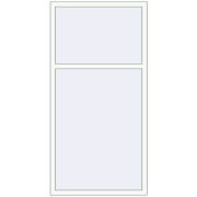 REHAU ENERGY-SAVING SYNEGO MD 1000x2000 mm RAL 9016 Traffic white two-sided