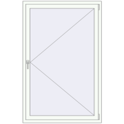 REHAU ENERGY-SAVING SYNEGO MD 1100x1700 mm RAL 9016 Traffic white dwustronny