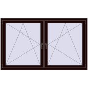 REHAU ENERGY-SAVING SYNEGO MD 1815x1070 mm CHOCOLATE_BROWN dwustronny