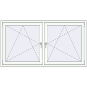 REHAU ENERGY-SAVING SYNEGO MD 1770x950 mm ANTHRACITE_GREY_STRUKTURAL zewnętrzny