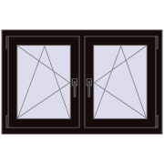 REHAU ENERGY-SAVING SYNEGO MD 1065x710 mm BLACK_BROWN dwustronny REHAU ENERGY-SAVING SYNEGO MD 1065x710 mm BLACK_BROWN dwustronny