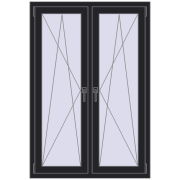 Okna skrzydłowe 1005x1505 mm REHAU ENERGY-SAVING SYNEGO MD BLACK_ULTI-MATT dwustronny Okna skrzydłowe 1005x1505 mm REHAU ENERGY-SAVING SYNEGO MD BLACK_ULTI-MATT dwustronny