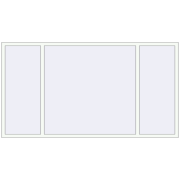 Okna skrzydłowe 2600x1400 mm REHAU ENERGY-SAVING SYNEGO MD RAL 9016 Traffic white dwustronny