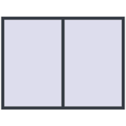 REHAU OPTIMUM EURO-DESIGN 70 2000x1490 mm ANTHRACITE_GREY_STRUKTURAL two-sided